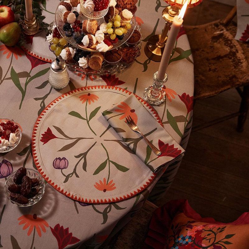 Tablecloth Picnic on the Meadow, 98.5" x 137.75" Rectangle