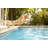 Dog Jumping Into Pool by Orbon Alija - No Frame Art Prints on Canvas-210752496