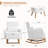 Upholstered Teddy Rocking Chair And Ottoman Ensemble-201133899