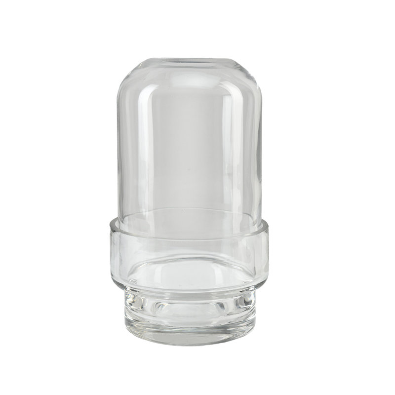 Vase de table en verre Lukats, H 6,25 po x l 4 po x P 4 po