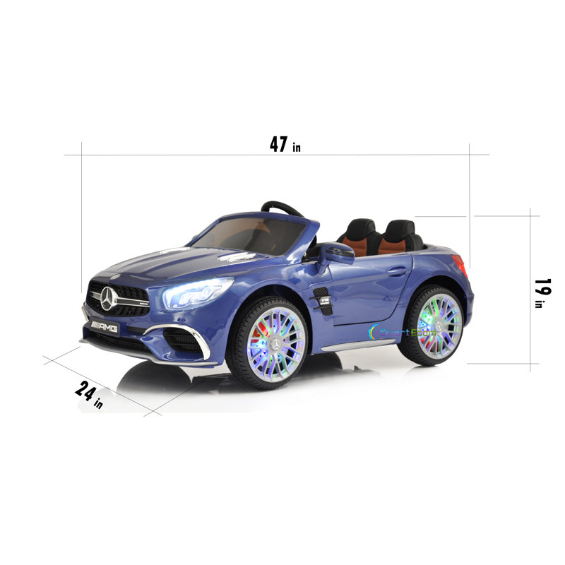 Americas Toys Project Ride On Car with Mp4 Screen, LED Wheels, Blue