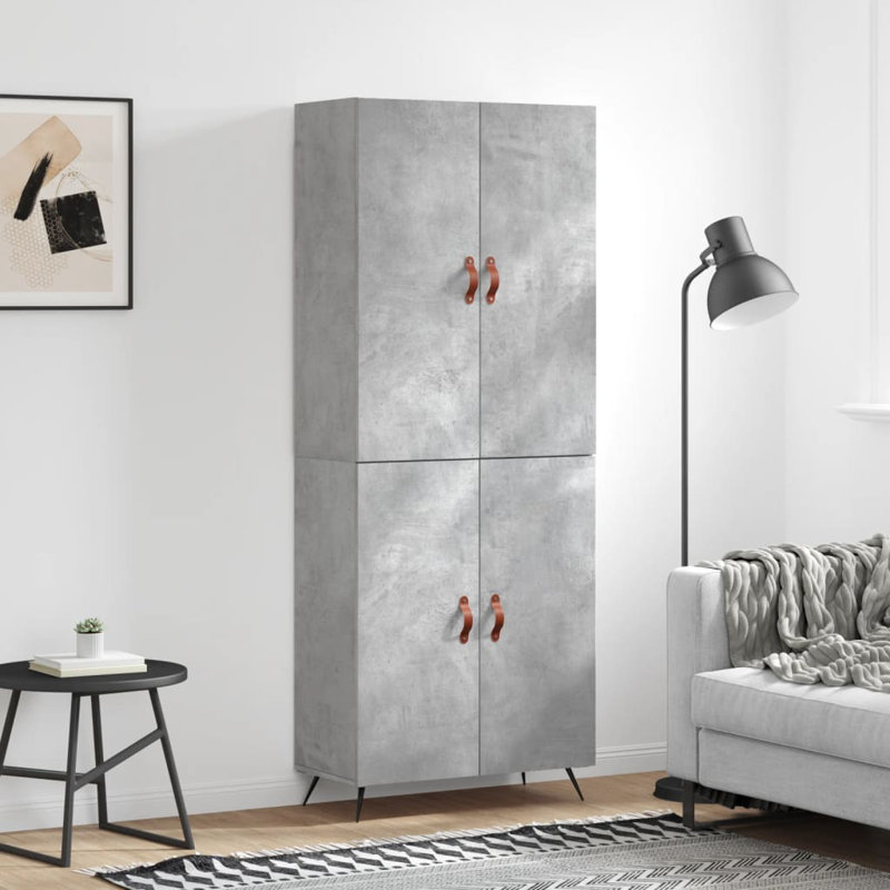 Solveg 69.5cm Sideboard, Concrete Grey