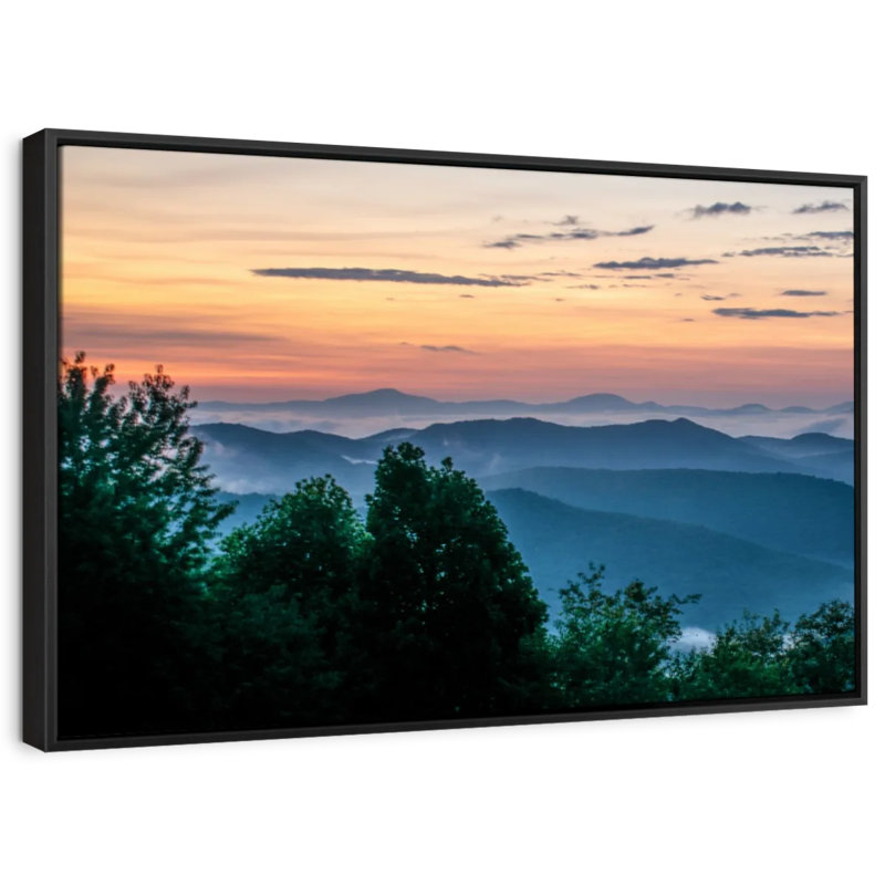 Nature «Blue Ridge Canvas Print», H 25 po x l 37 po