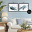 Ensemble de cadres flottants 2 pièces Blue Watered Turtle Portraits, design par Marcus Prime-1539453767-1539453771