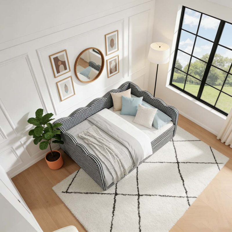 Lit de jour double, Lit gigogne simple, Noir