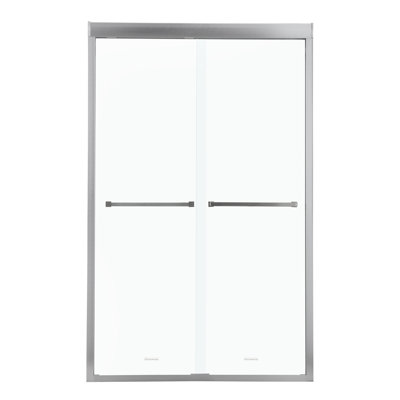 Shower Door 48" W X 76"H Semi-Frameless Bypass Sliding Shower Enclosure