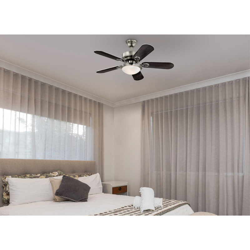 Cassidy 36'' Brushed Nickel Ceiling Fan with LED Light