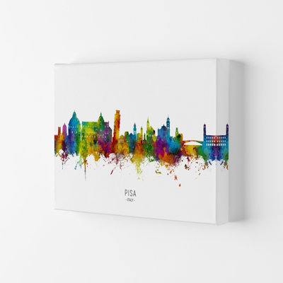 Pisa Italy Skyline by Michael Tompsett - Print