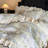 Floral Double-Layer Crinkle Cotton Duvet Cover Set-124974149-124974148