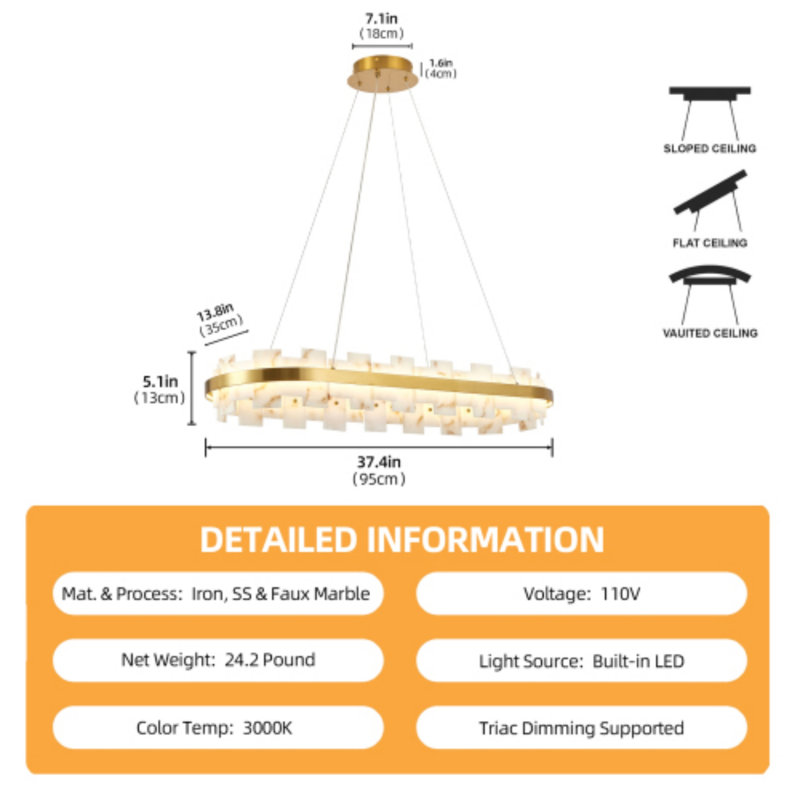 Linear Chandelier