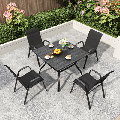 SET OF 4, OUT DOOR CHAIR, GARDEN, DINNING CHAIR