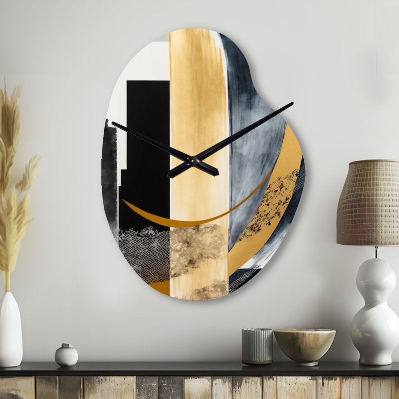 Horloge murale Glam Art Deco Abstract I - Abstract, Grand