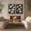 Art mural encadré, rétro, antique, classique pour chambre à coucher - 16 po x 24 po x 2 panneaux
