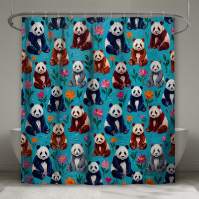 Rideaux de douche Pandas