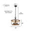  Lustre tambour en bois massif à 5 lumières Reback avec détails en métal-1437944089-1467987811-1422312813