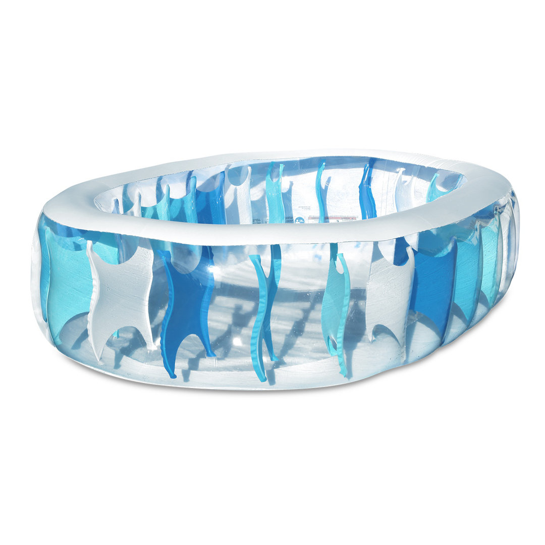 Plastic Oval Inflatable Pool 20'' H x 60'' W x 90'' L iMounTEK