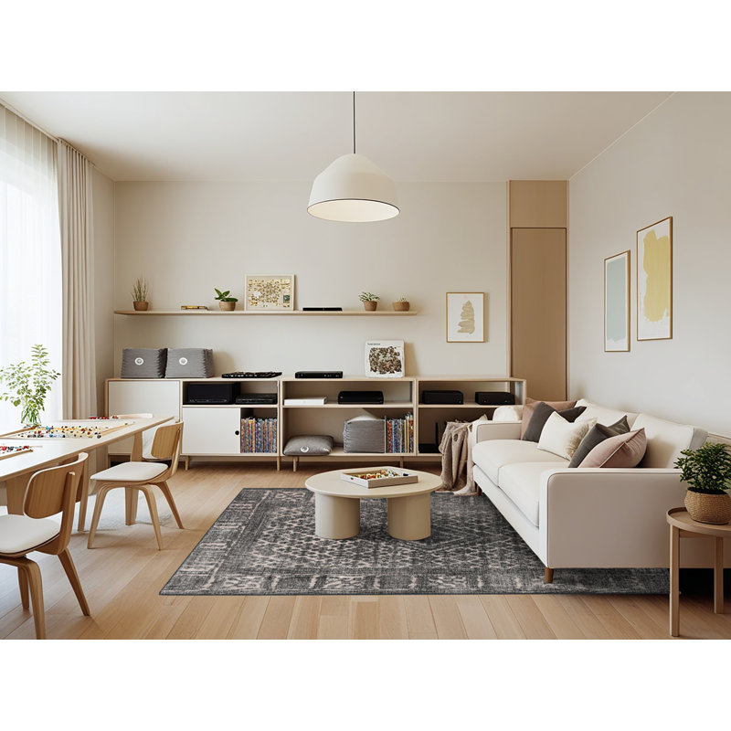 Tapis noir Polegate, Rectangle 7 pi x 9 pi