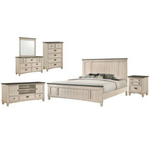 Cindy Crawford Westover Hills 7 Pc Brown Dark Wood King Bedroom Set With  Dresser, Mirror, 3 Pc King Panel Bed, Nightstand - Rooms To Go