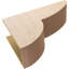 Corbeau en bois de cèdre brut 12 po x l 12 po x P 36 po x H 24 po Classic Crestline-88147402