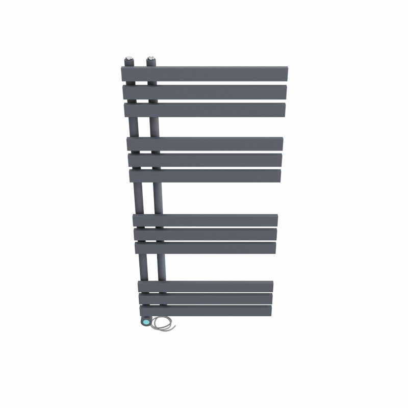 Camari Designer Towel Rail Heated Towel Rails, Anthracite, 120cm H x 60cm W x 7.35cm D