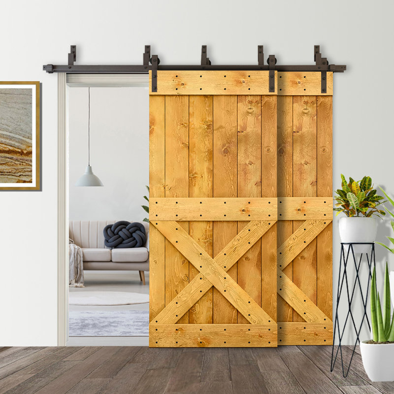 Porte de grange lambrissée peinte, Érable colonial, 42 po x 84 po