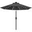 Parasol de marché avec lumières solaires à DEL, inclinaison et manivelle Cutshall-1995405501-1931859115