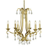 Bella 6 - Light Candle Style Empire Chandelier