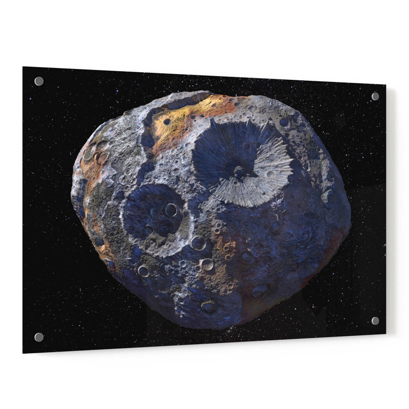 Asteroïde - impression sans cadre, H 24 po x l 36 po x P 0,12 po
