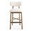 Stone Ridge Upholstered Stool with Solid Wood Frame
