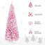 Arbre de Noël artificiel enneigé 7,5 pi de hauteur avec pin en forme de pin et branches réalistes