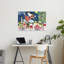 Angel Of Peace Christmas Abstract Contemporary Christmas Tree Bird Deer Winter Architecture Wall Art Print 1 Piece Wrapped Canvas Wall Art-351664790