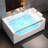 Dual Person Acrylic Massage Bathtub With Thermostat Control & Waterfall Feature - Modern Spa Design For Relaxation