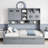 2 Drawers Daybed With Bookcase And Cabinet-1895393597-1895393587
