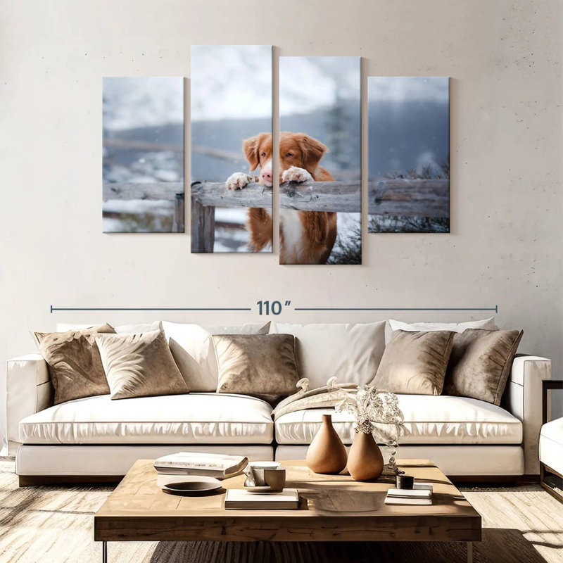 Brampt Watchful Toller Dog, 54'' H x 84'' W