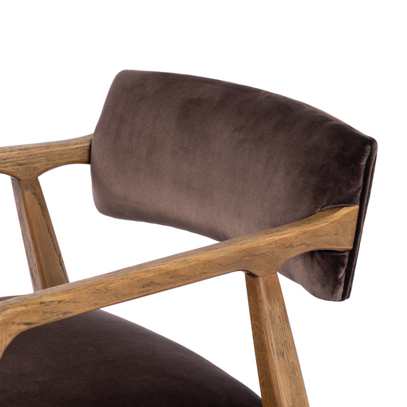 Tyler 22" Armchair, Surrey Cocoa Performance Velvet