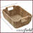 2pk Seagrass Oval Storage Baskets w/ Wooden Handles, Medium Woven Bins-2094011665
