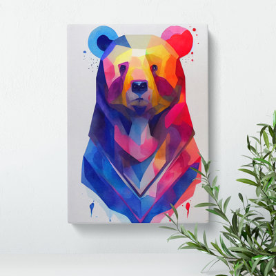 Splashed Bear No.1 Abstract - Wall Art