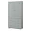 Wide Bathroom Storage Cabinet, Freestanding Storage Cabinet With Two Drawers And Adjustable Shelf, MDF Board With Painted Finish, Grey