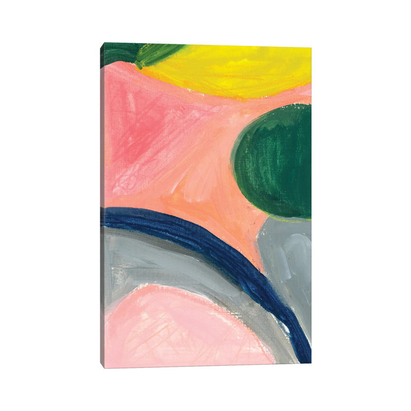 Peinture Painterly Color Block par Joy Ting - peinture sur toile tendue, H 12 po x l 8 po x P 0,75 po