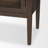 Wolfbert Two Toned Dark w/Light Wood Arched Curio Cabinet