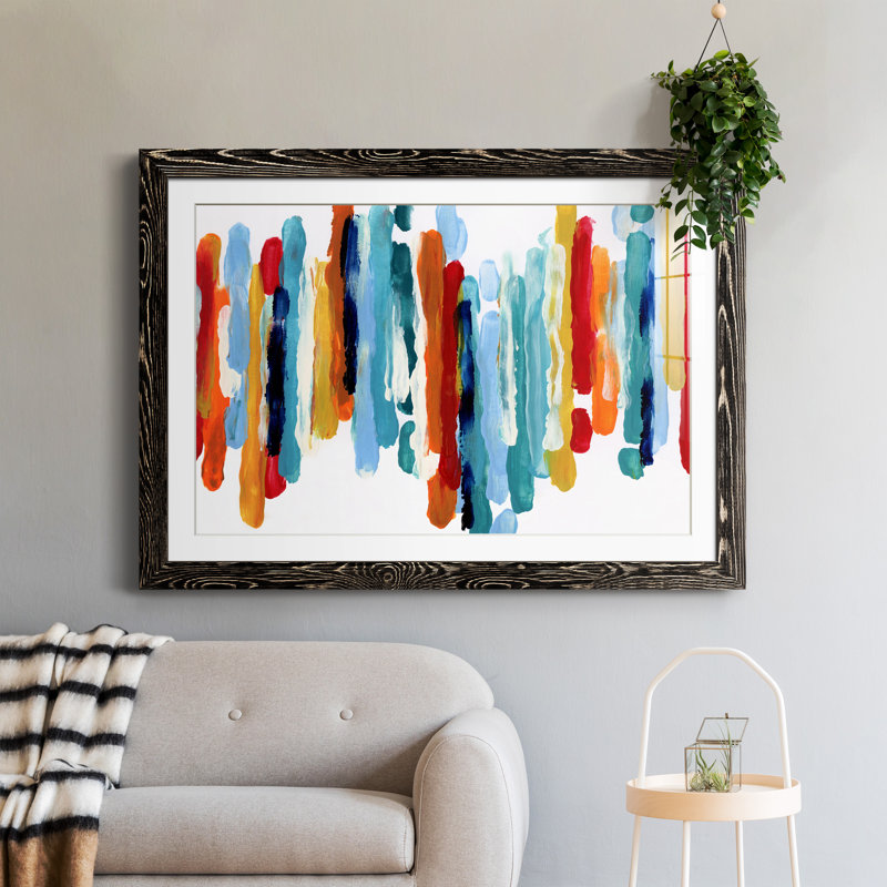 Captive Color I - Peinture encadrée, H 37,5 po x l 27,5 po x P 1,5 po, Cadre noir