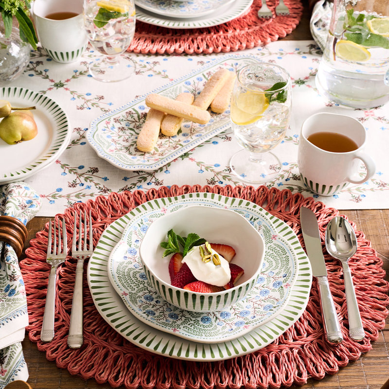 Sitio Stripe 4 Pieces Place Setting