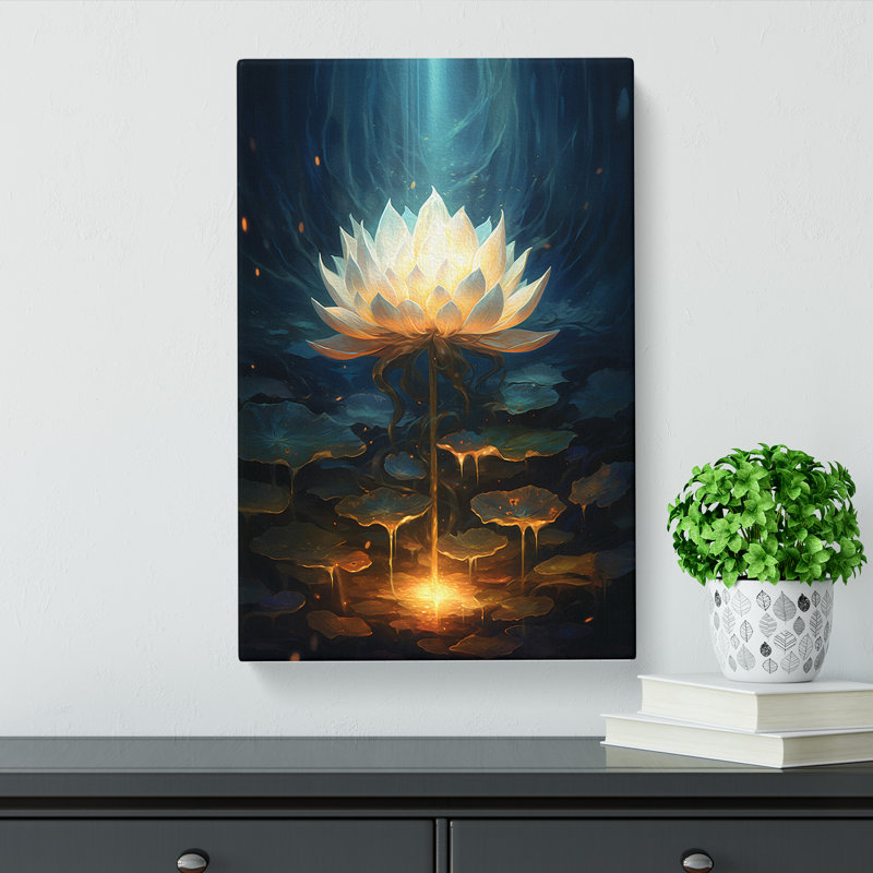 Lotus Flower Conceptual - No Frame Print, 76cm H x 50cm W x 3cm D