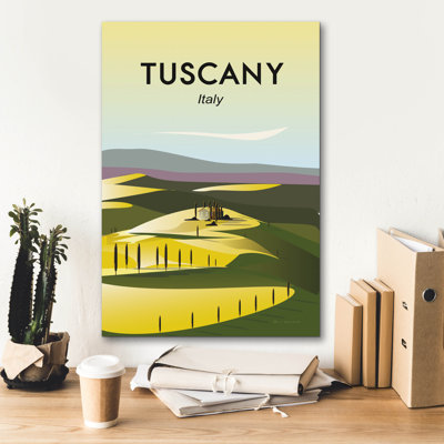  Art mural en toile 18 po x 26 po «Tuscany» par Omar Escalante