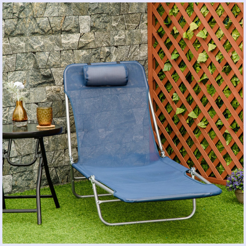 Tuthill Outdoor Metal Chaise Lounge , Cushion Included