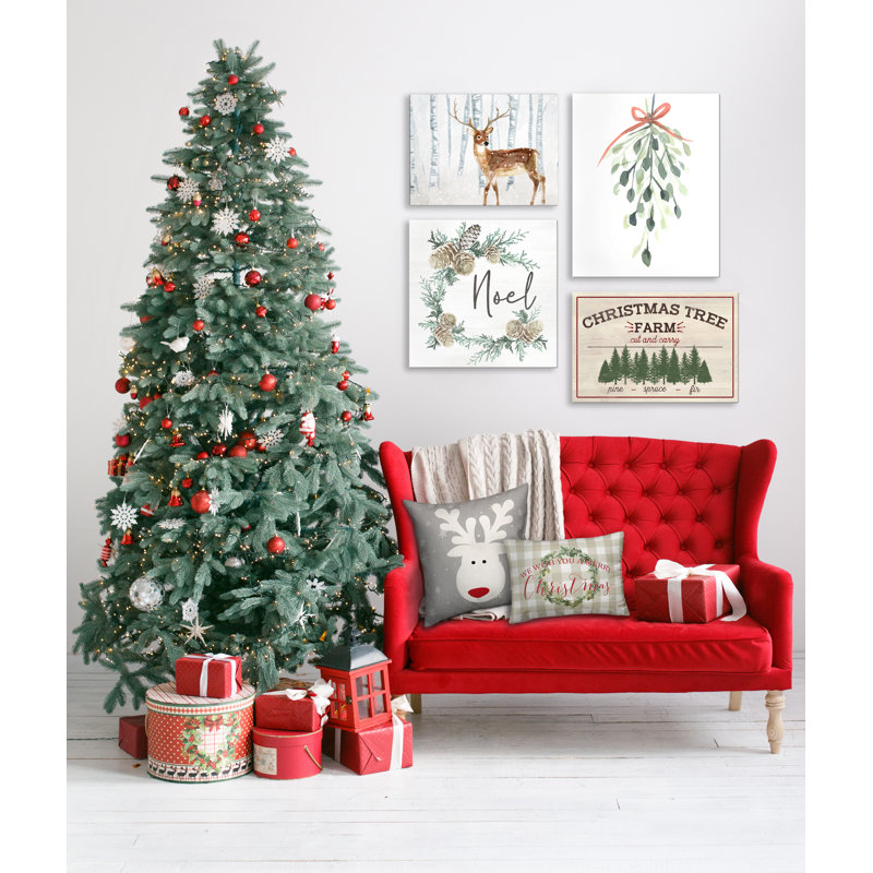 Oreiller carré mignon à motif de cerf, Coussin décoratif