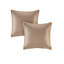 Grand édredon brodé en fausse soie - 8 pièces, beige 8 soie, rembourrage,-118652085