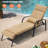 Eva-Rose Outdoor Rust-Resistant Metal Chaise Lounge , Cushion Included-2105606378