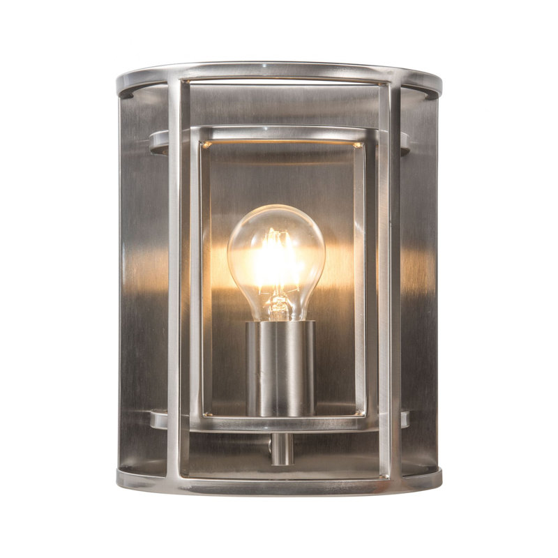 Stillmore Flush Mounted Sconce, Satin Chrome