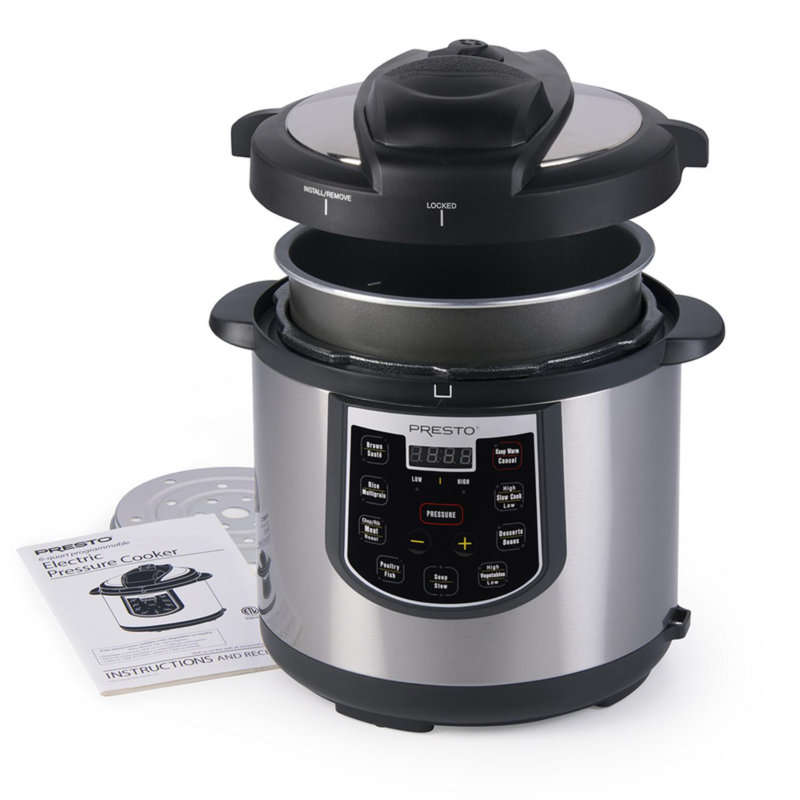 Presto 6-Quart Stainless Steel Electric Pressure Cooker